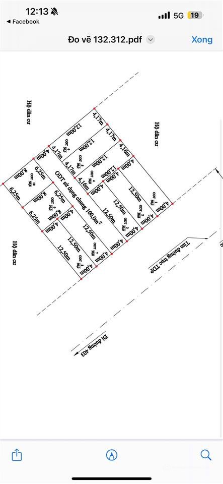 Bán đất thổ cư: Đất mặt đường trung nghĩa đồ sơn