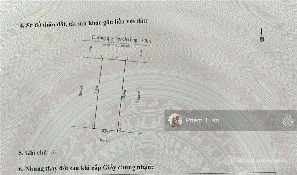 Bán đất thổ cư: Lô áp góc ngã tư tuyến 2 đất 226 lê lai, ngô quyền (e7) 0917 696