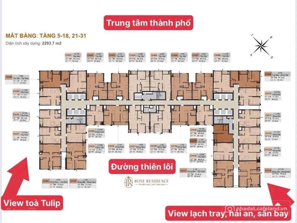 Bán căn hộ chung cư: Bán chung cư cao cấp hoàng huy rose residence giá tốt nhất 