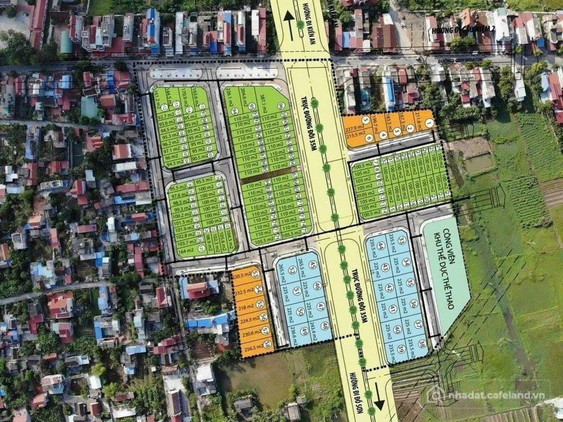 Bán đất thổ cư: Bán đất biệt thự 235,5m² Đa Phúc Central Park full thổ cư ngang 