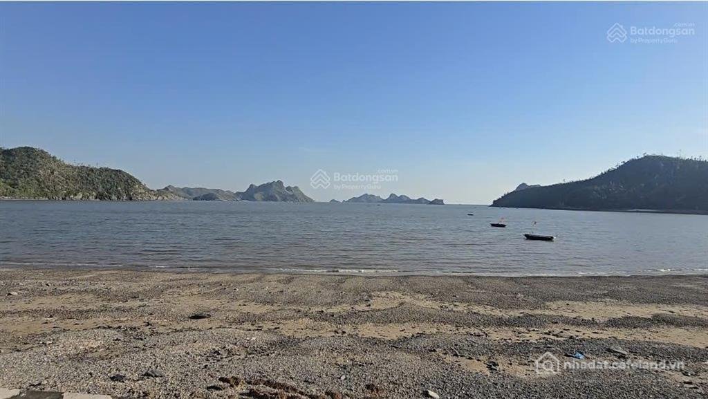 Bán đất thổ cư: Bán 500m² mặt vịnh cát bà, mặt tiền 50m. sẵn nhà sàn 2 tầng. giá