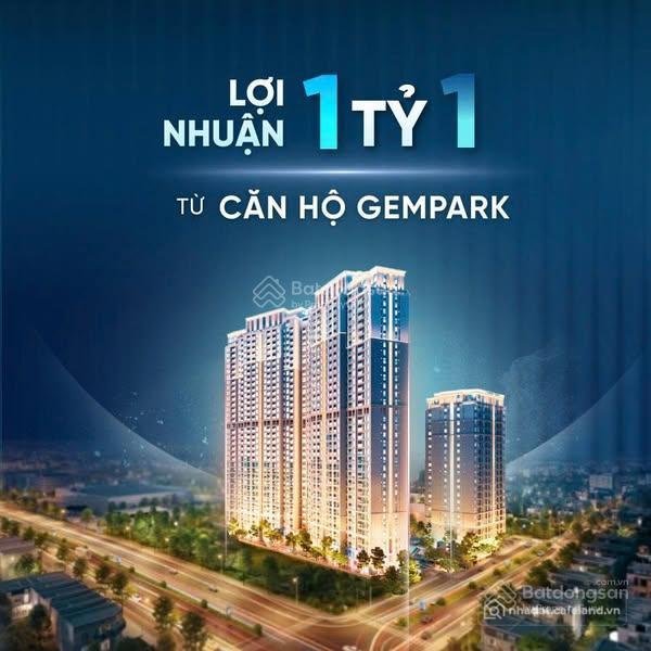 Bán căn hộ chung cư: 2,6 tỷ căn hộ 2 phòng ngủ gem park hải phòng lợi nhuận chiế