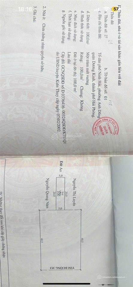 Bán đất thổ cư: Siêu phẩm 353 đối diện hưng ngân riverside vị trí độc tôn!