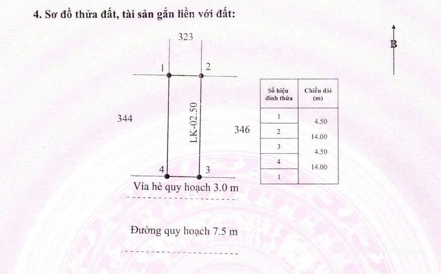 Bán đất thổ cư: Bán đất trung tâm khu dân cư dịch vụ thương mại Làng Nghề