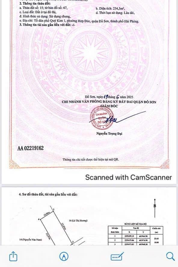 Bán đất thổ cư: Bán đất mặt chợ quý kim, hợp đức, đồ sơn, hải phòng. trung tâm p