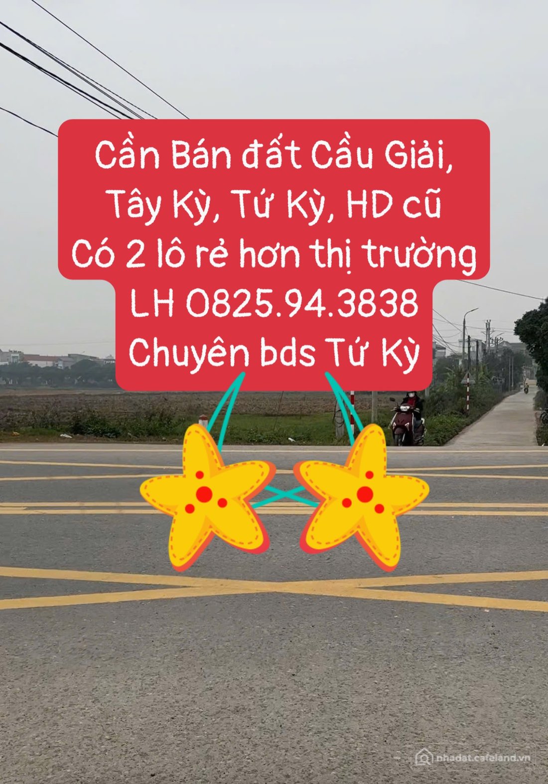 Bán đất thổ cư:  BÁN ĐẤT CẦU GIẢI – TỨ KỲ – HẢI DƯƠNG 