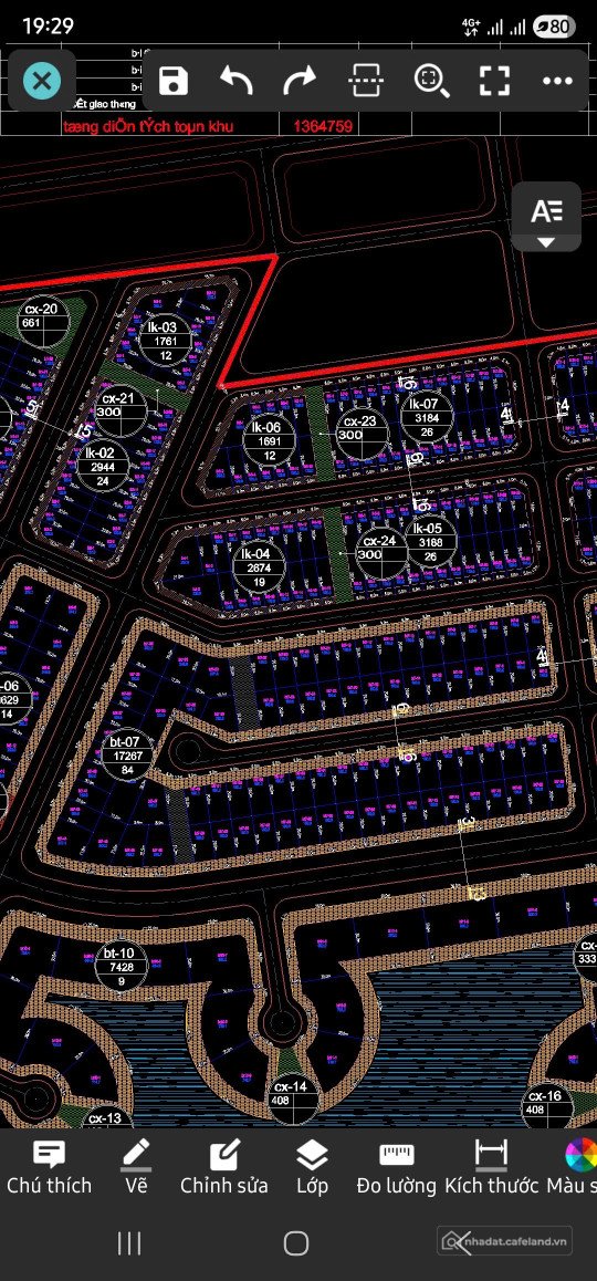 Bán đất thổ cư: Bán 180m2 đất biệt thự lô áp góc. Đường trước nhà 20m. Đã có sổ 