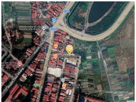 Bán đất thổ cư:  ĐẤT NỀN LONG CHÂU STAR - ĐỐI DIỆN SAMSUNG YÊN PHONG - SỔ ĐỎ SẴ