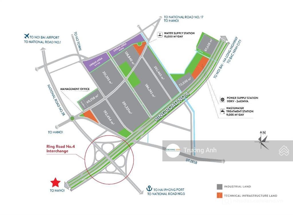 Bán kho, nhà xưởng: Mở bán kcn thuận thành eco smart ip bắc ninh. cđt viglacera.
