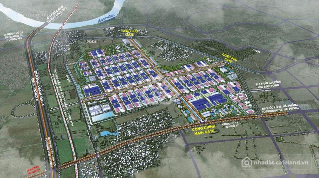 Bán kho, nhà xưởng: Cdt kcn gia bình i, bắc ninh dt 1ha| kết nối vđ4, ct hà nội 