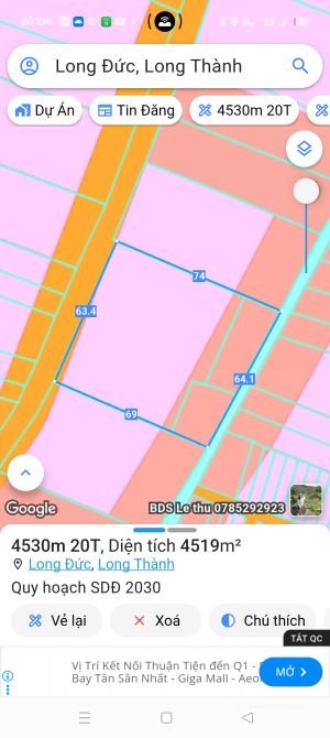 Bán đất thổ cư: BÁN GẤP ĐẤT 4530m, LONG ĐỨC, LONG THÀNH - VỊ TRÍ VÀNG KẾ SÂN BAY