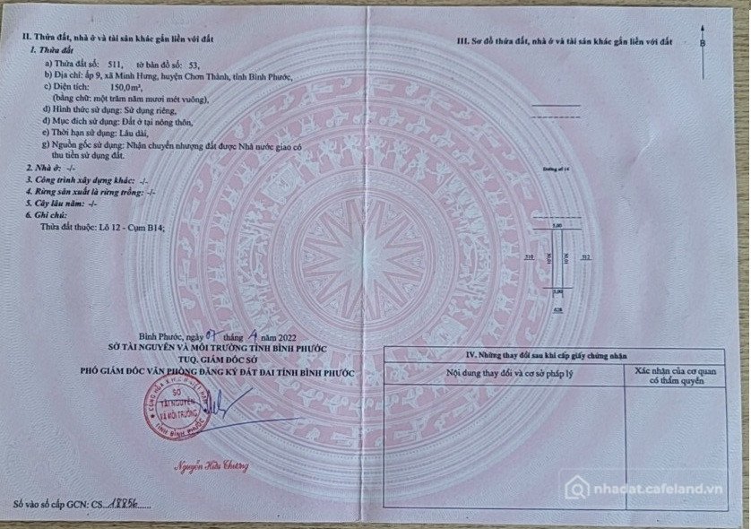 Bán đất thổ cư: Bán bán đất thổ cư 150m² , giá 1.9 tỷ, dự án Khu Đô Thị Đại Nam 