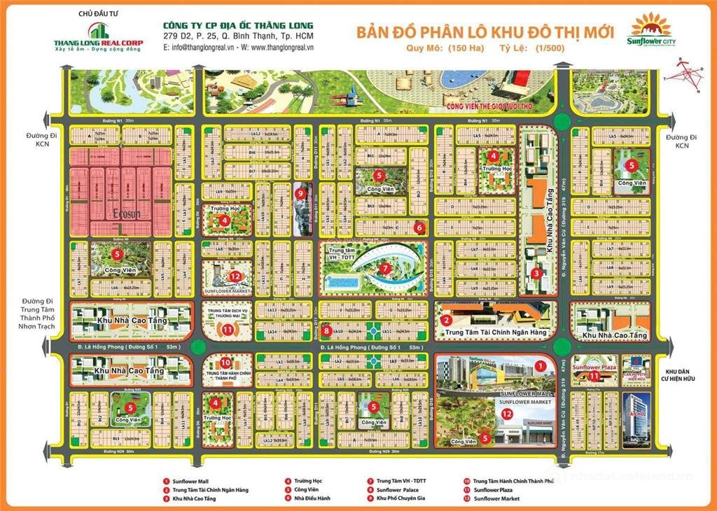 Bán đất thổ cư: Nhận bán đất nền dự án sunflower city, quý khách hàng cần bán xi