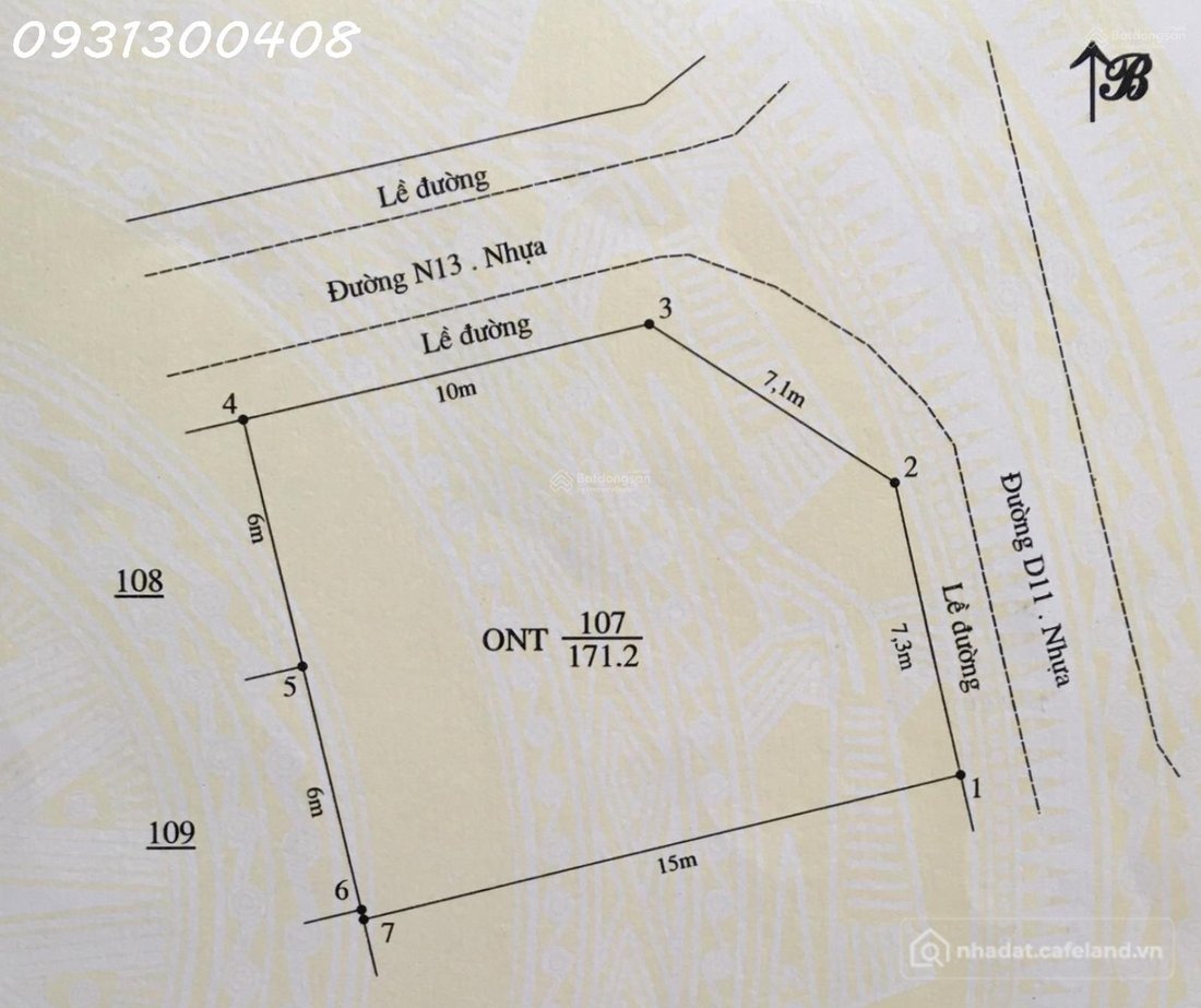 Bán đất thổ cư: Đất mặt tiền chợ, lô góc hiếm có, Long Tân City 171,2m2, chính c