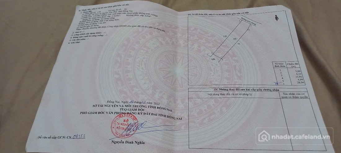 Bán đất thổ cư: Bán gấp lô đất 150m2 ở Trà Cổ