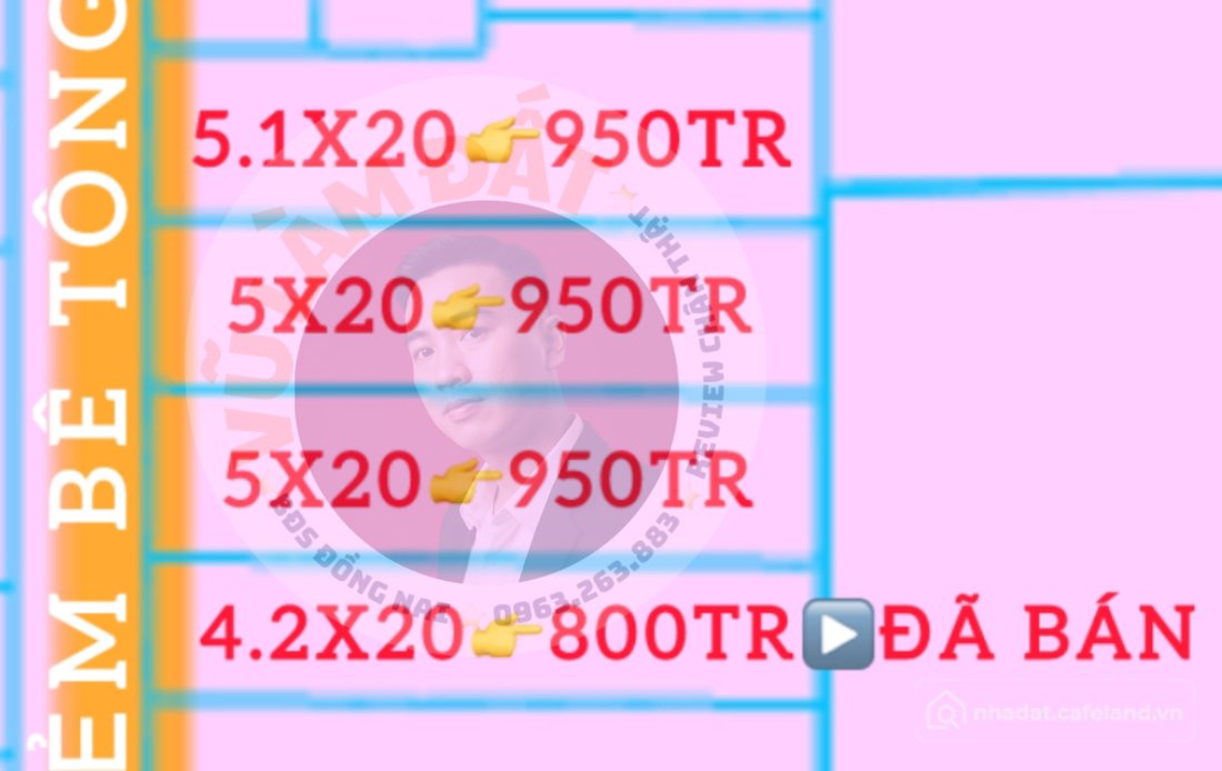 Bán đất thổ cư: 950 Triệu/Nền 5x20•Sổ Hồng Riêng, Sát KCN Bàu Xéo-VÀNH ĐAI 4 - H