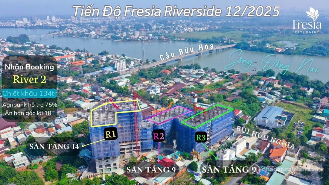 Bán căn hộ chung cư: CẬP NHẬT TIẾN ĐỘ FRESIA RIVERSIDE – THÁNG 12/2025