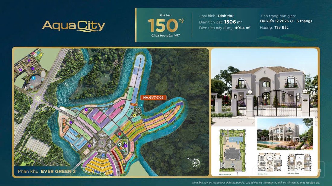 Bán nhà riêng: Dinh Thự Aqua City - độc tôn - nâng tầm vị thế chủ nhân