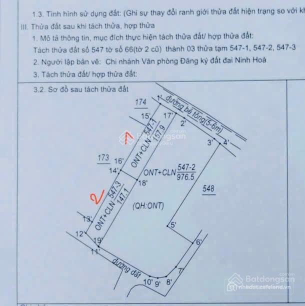 Bán đất thổ cư: Cần bán 2 lô đất chính chủ tại mỹ lợi ninh lộc nay là xã nam nin