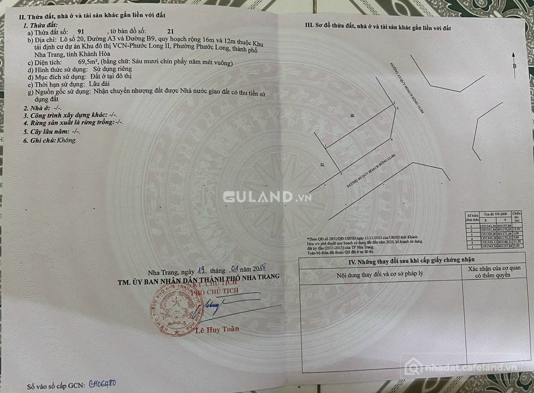 Bán nhà riêng: Bán nhà 69.5m² ngang 5m giá 11 tỷ tại Phường Phước Long Thành phố