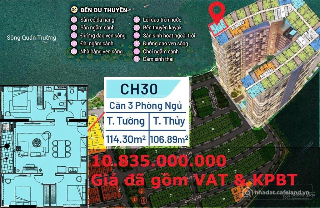 Bán căn hộ chung cư: Duy nhất 1 căn góc 3pn ch30 toà the charm charmora city sun