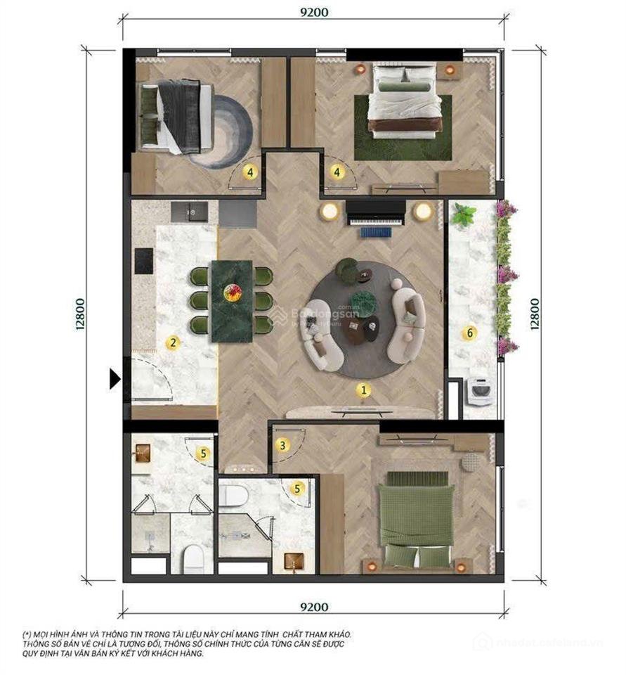 Bán căn hộ chung cư: Căn góc 3pn diện tích 113m2 toà the charm charmora city sun