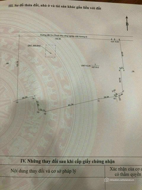 Bán đất thổ cư: Chủ gửi bán lô đất phù hợp làm kho xưởng An Tây Bến Cát dt 16.71