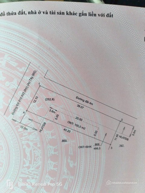 Bán đất thổ cư: Bán đất An Tây 065 Bến Cát Bình Dương