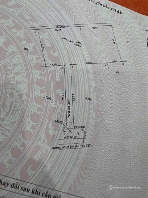 Bán đất thổ cư: Bán nhà vườn đường nhựa An Tây Bến Cát Bình Dương