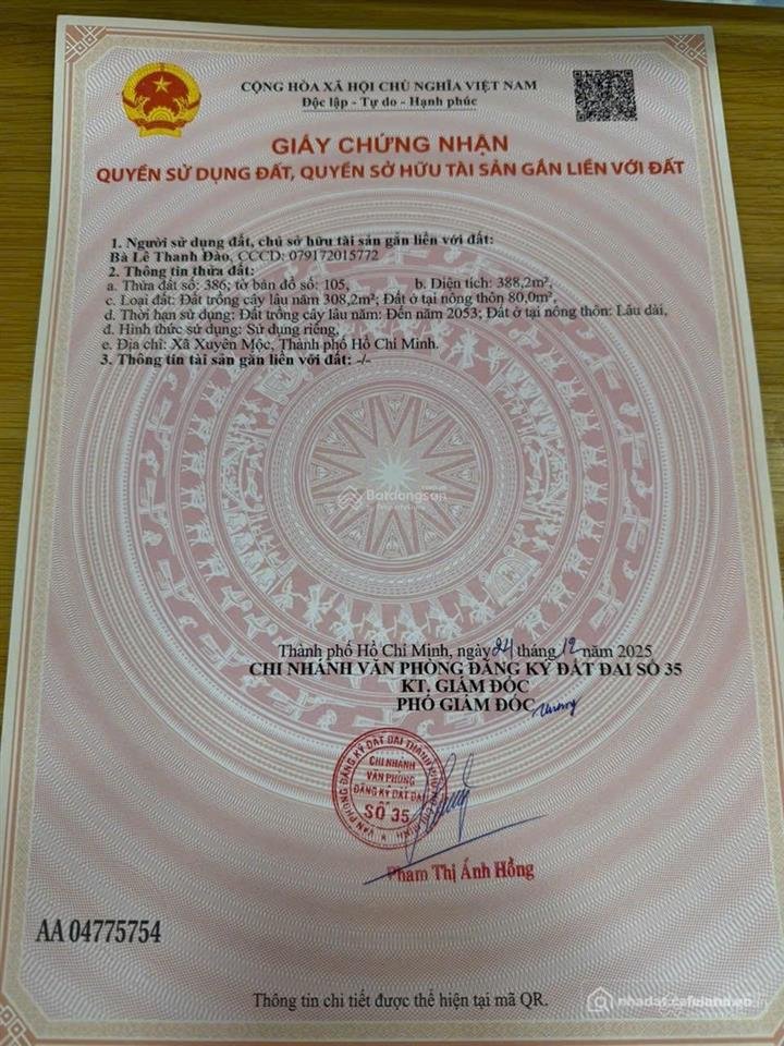 Bán đất thổ cư: Đất đẹp cách biển con đường rừng siêu đẹp tại hồ cốc giá hấp dẫn