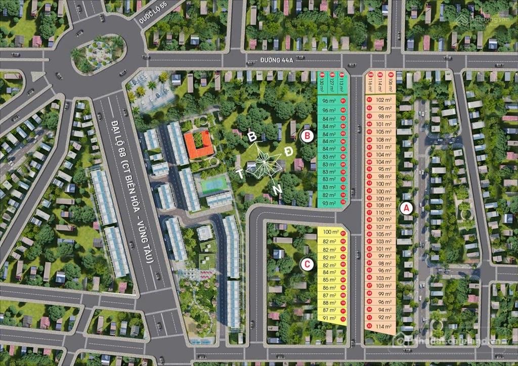 Bán đất thổ cư: Mặt tiền tl44a gần sân bay long thành chỉ 2,5 tỷ