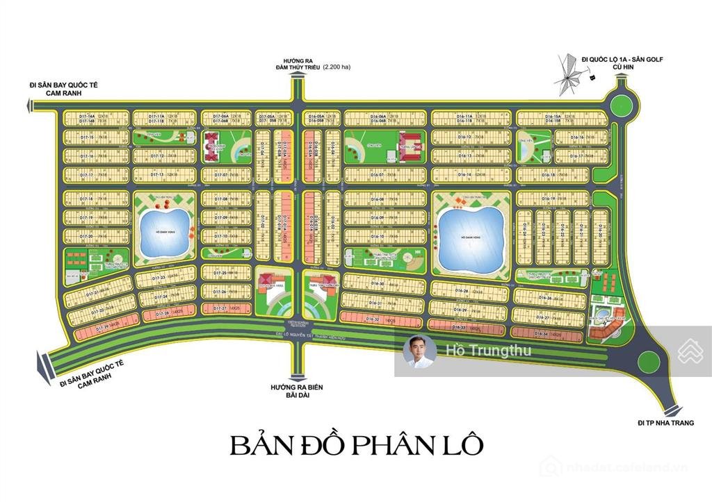Bán đất thổ cư: Bán nhanh lô góc view hồ lớn golden bay 602 giá 27 triệu/m2 0901