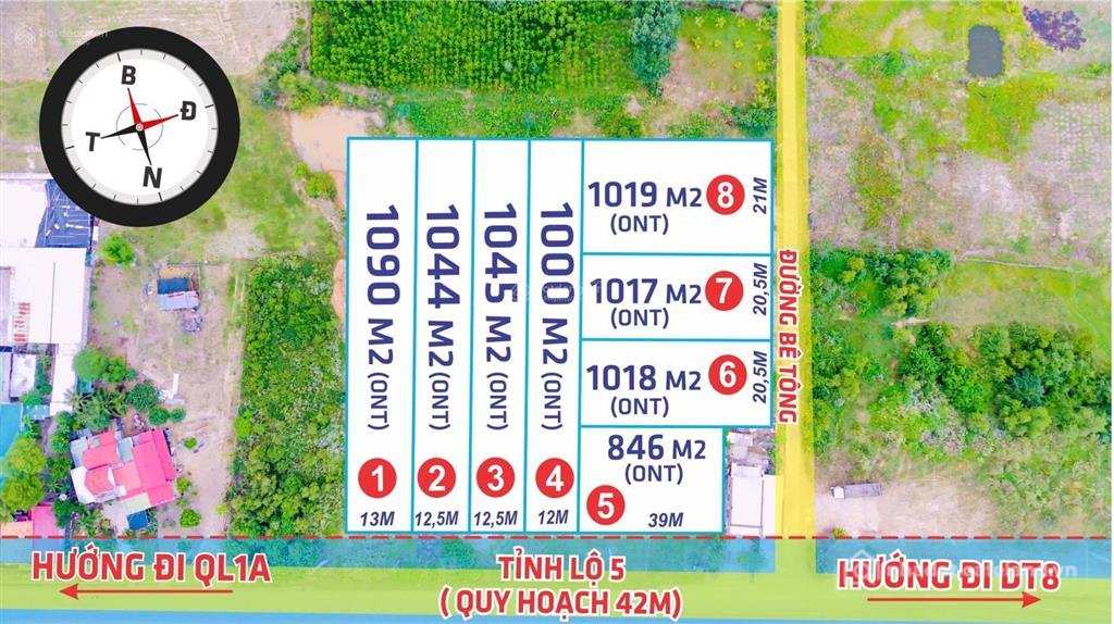 Bán đất thổ cư: Đất mặt tiền tỉnh lộ 5 ninh tân ninh hoà, gần khu công nghiệp, c