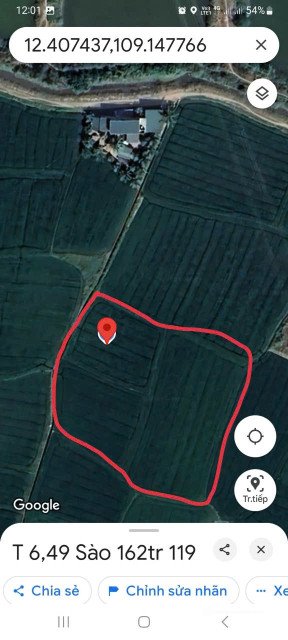 Bán đất thổ cư: 0938113.403 Bán 6,5 sào đất lúa Phú Hữu, Ninh Ích, Ninh Hòa