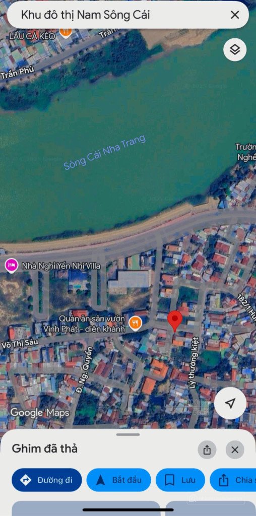 Bán đất thổ cư: Bán đất 99.7m² ngang 16,5m giá 2.5 tỷ Khu đô thị Nam Sông Cái