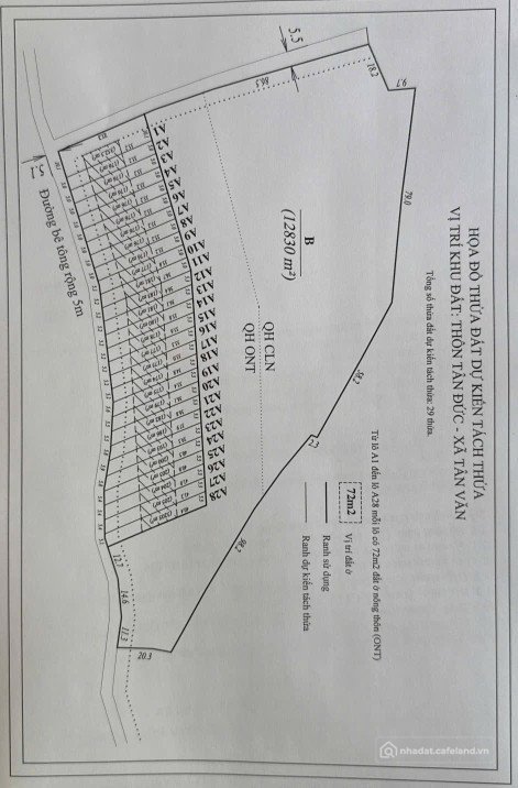 Bán đất thổ cư: ĐINH VĂN NEW TOWN CHỈ 465 TRĐ / NỀN