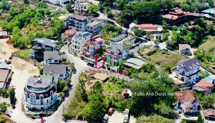 Bán đất thổ cư: Bán đất 2 mặt tiền KQH Đống Đa, Đà Lạt view toàn cảnh thành phố,