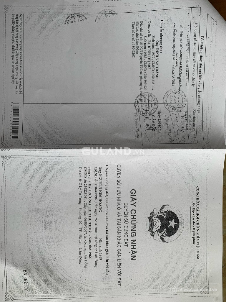 Bán đất thổ cư: Khách sạn 3 sao cần bán