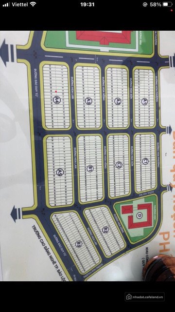 Bán đất thổ cư: Bán đất Nam Phương city Dãy A4 tại Bảo Lộc