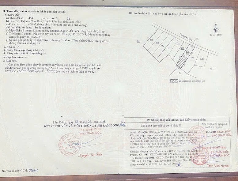 Bán đất thổ cư: Đất thổ cư giáp suối ở thị trấn Nam Ban. 2km tới chợ Thăng Long.