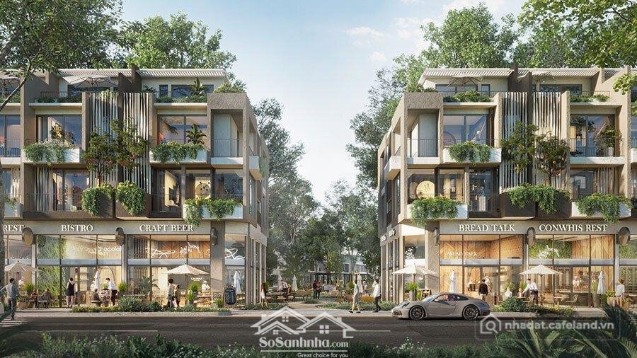 Bán kho, nhà xưởng: Bán Shophouse đơn Lập Mùa Xuân Eco Retreat Long An 355 M2