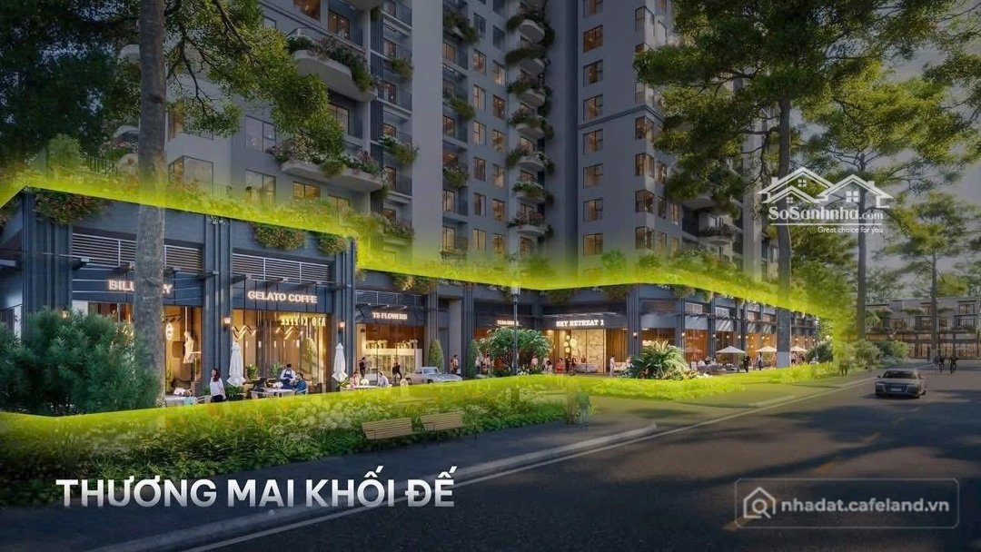 Bán kho, nhà xưởng: Shophouse 2 Tầng Khối đế Toà Chung Cư Sky Retreat
