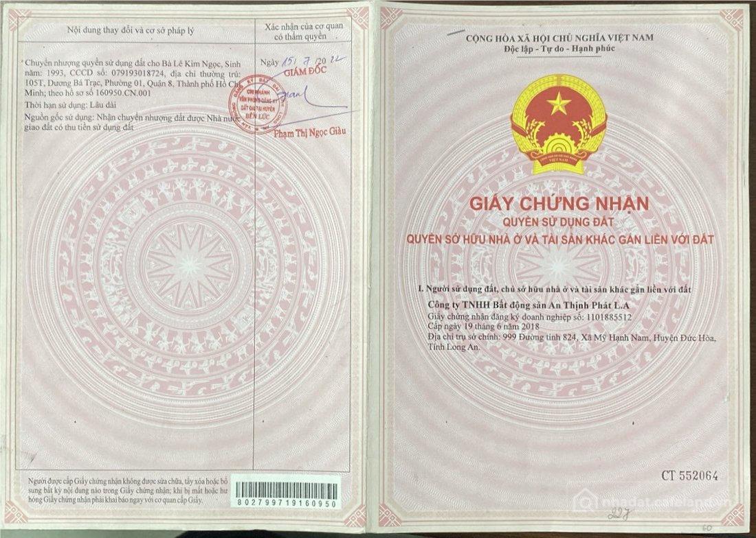 Bán đất thổ cư: Bán đất khu lago center