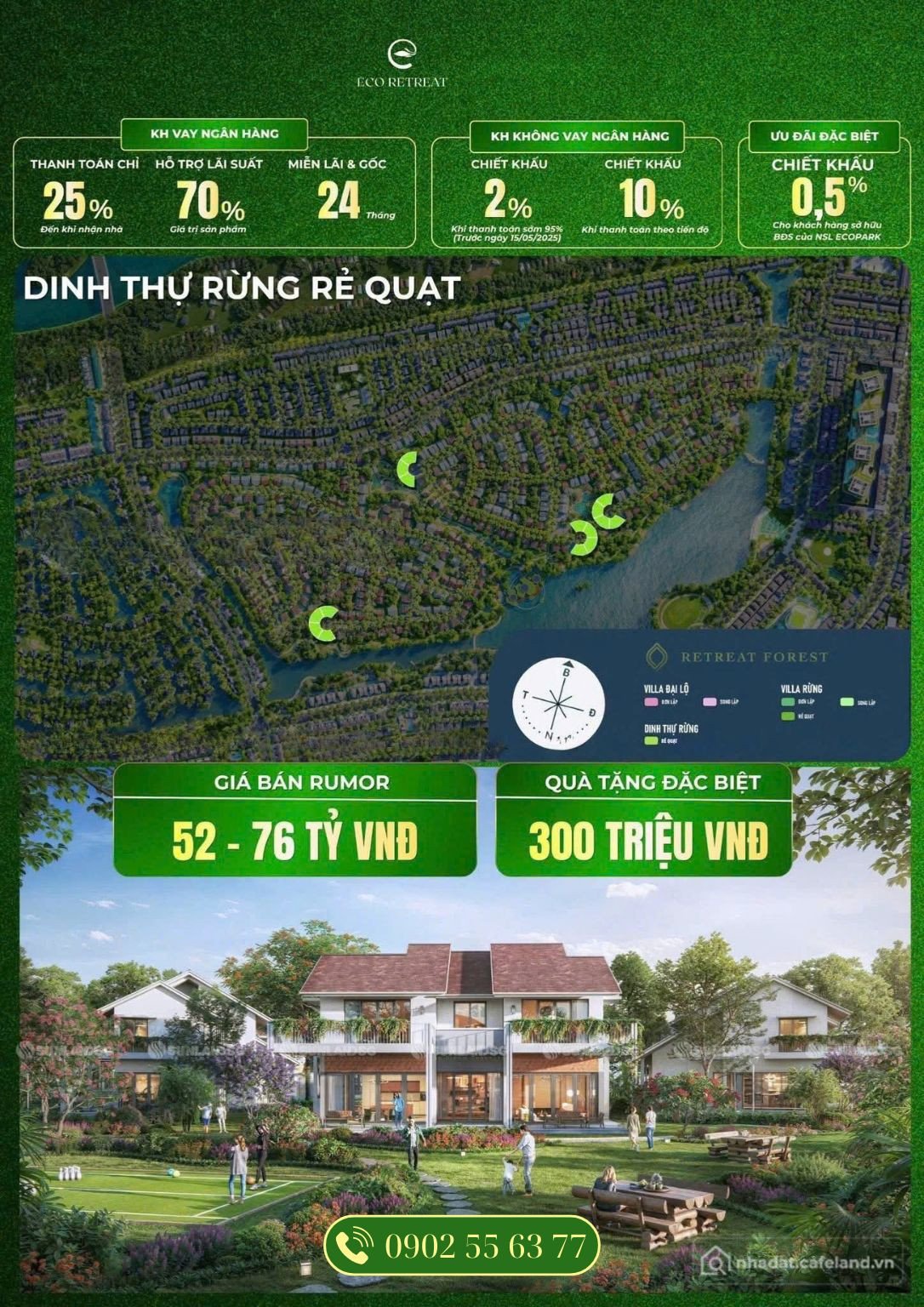 Bán nhà riêng: Ecopark ra mắt Biệt thự rừng Retreat Forest - Biệt thự Eco Retrea