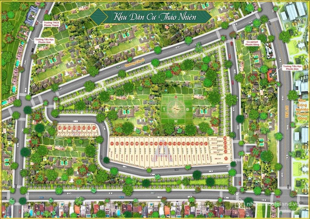 Bán đất thổ cư: Khu dân cư thảo nhiên. ngay khu công nghiệp phước đông. dt 5x13m