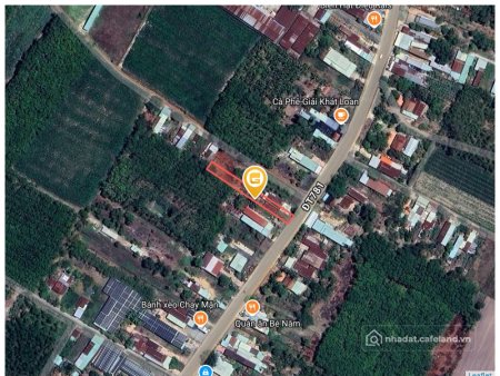 Bán nhà riêng: Bán nhà đất đường nhựa 781 ngan 9m dài 85m có 400mv thổ cư 3.15 t