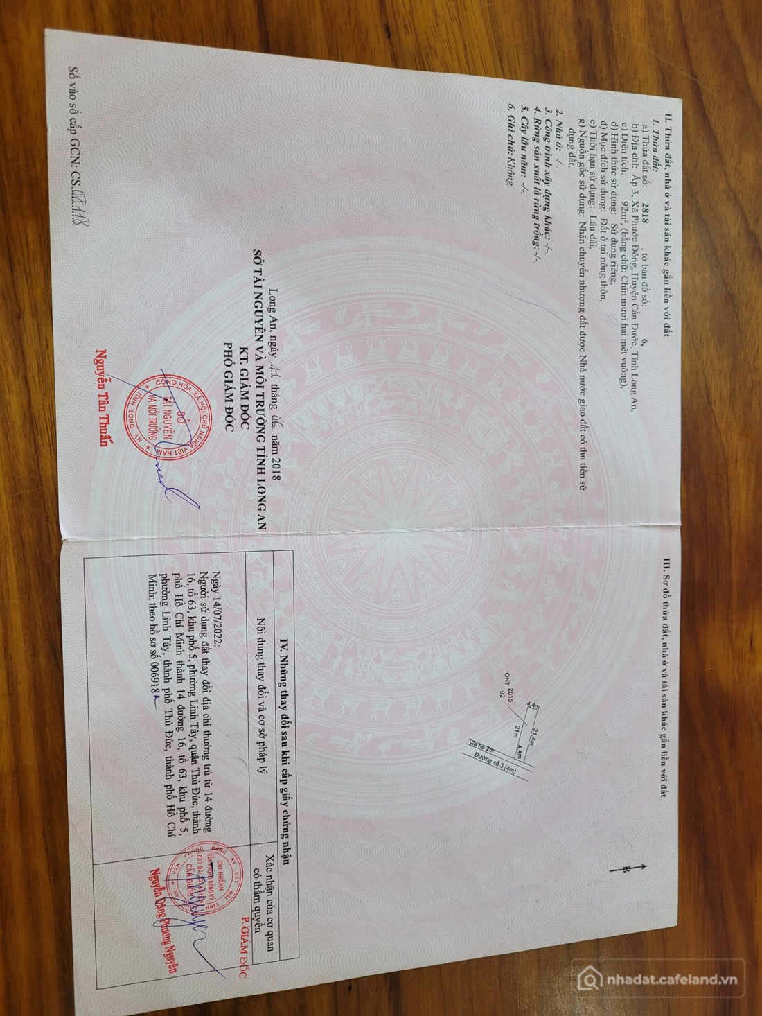 Bán đất thổ cư: Cần bán