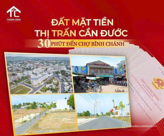 Bán đất thổ cư: ĐẤT NỀN TRUNG TÂM THỊ TRẤN CẦN ĐƯỚC – NGAY PHỐ THƯƠNG MẠI - 1,35
