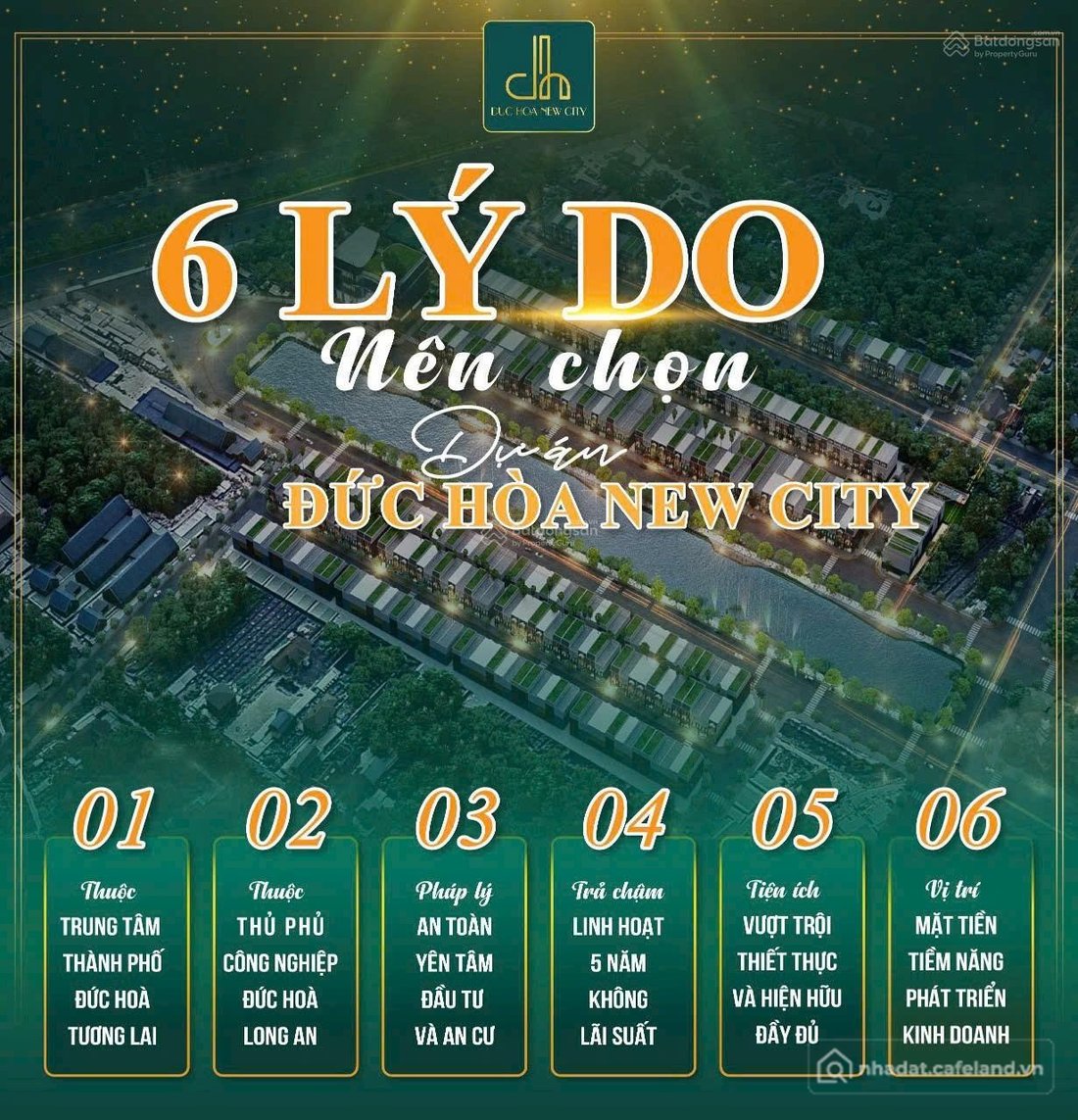 Bán đất thổ cư: Tưng bừng mở bán 30 nền đất KDC Đức Hoà New City đối diện Đại họ