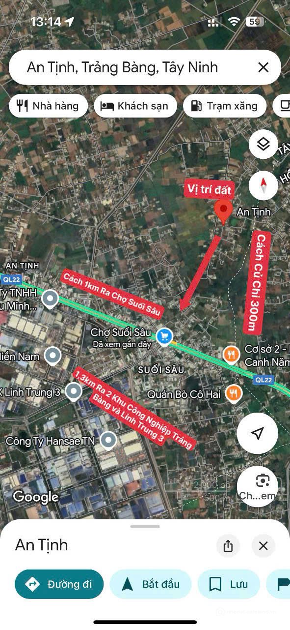 Bán đất thổ cư: Siêu phẩm đất ngang 10 ,249m2 đối diện cổng khu công nghiệp Linh